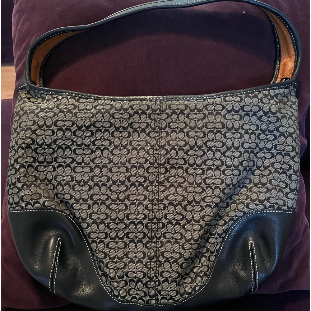 Large used Coach hobo purse